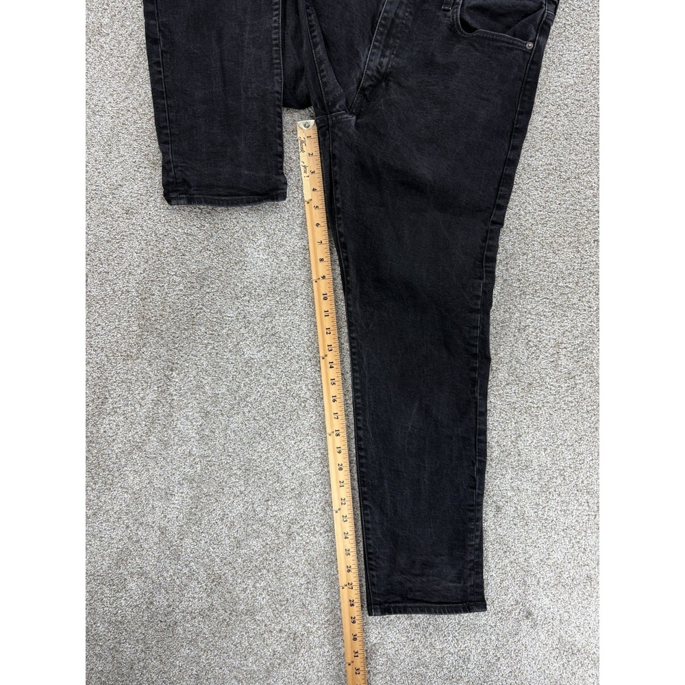 Levi's 502 Premium Taper Fit Jeans Mens 36x30 Black Knight Stretch (29" Inseam) - Picture 9 of 12